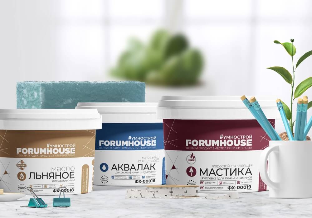 FORUMHOUSE - Упаковка линейки строительных и отделочных материалов