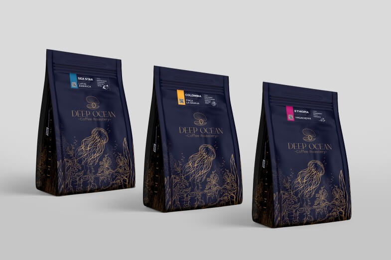 Deep Ocean Roastery - Упаковка кофе