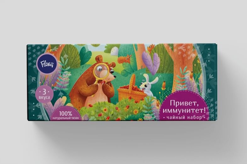 Floris - Упаковка набора детских травяных чаев