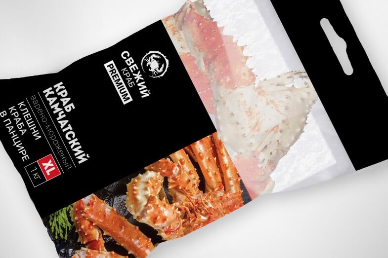 Свежий Краб - Упаковка премиум-линейки крабового мяса