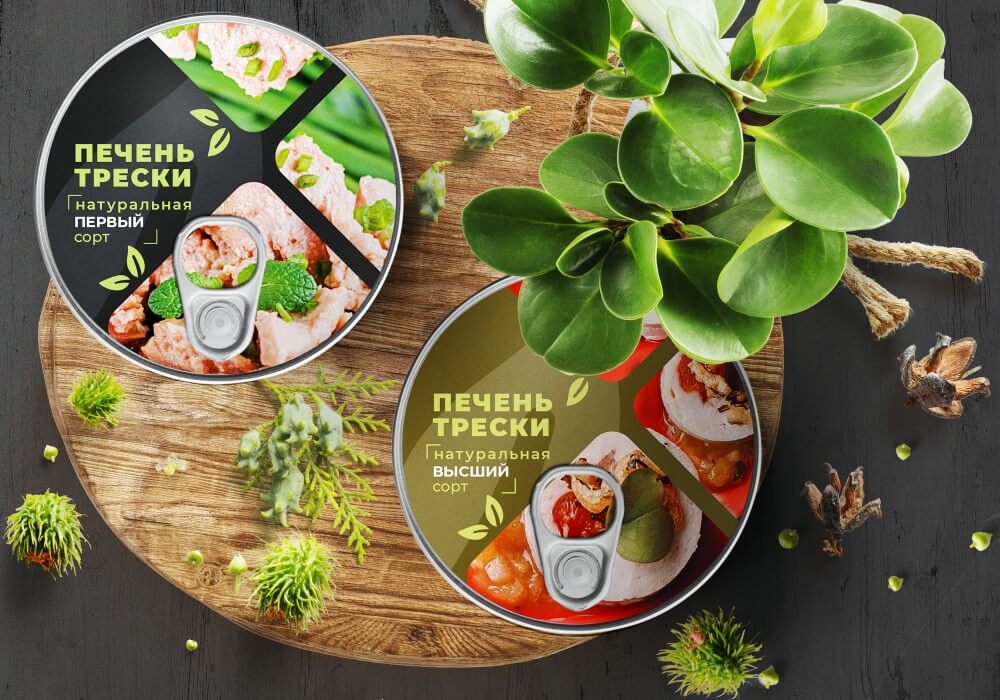 GOOD FISH - Упаковка линейки консервов из печени и икры трески